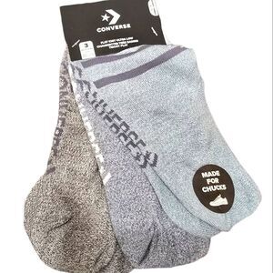 Converse 3-PK Marbled No-Show Socks